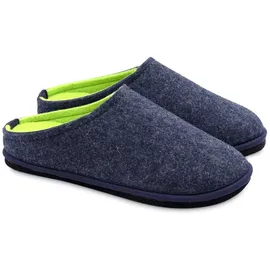 Löwenweiss Pantoffeln Blue/Fluo Green 47