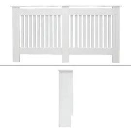 ECD Germany Heizkörperverkleidung Landhausstil 152x19x82 cm