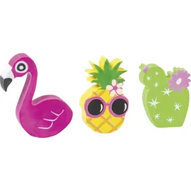 Brunnen Radiergummi 3er Set Tropical