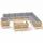 vidaXL Garten-Lounge-Set 14-tlg. grau Kiefer