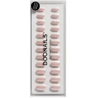 DOONAILS Soft Gel Press Ons Prosecco Short Round - Prosecco