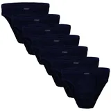BRUBAKER Slip Herren Unterhose aus Baumwolle (Spar-Pack, 7-St., 7er-Pack) Großpackung Männer Unterwäsche, sehr bequeme Passform blau L