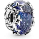 Pandora Charm Murano Galaxienblau und Sterne