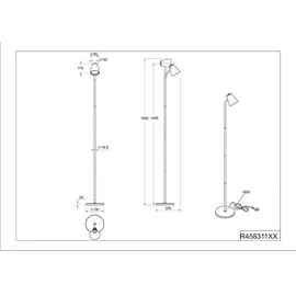 Trio PONGO 145 cm Braun/Weiß