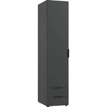 WIMEX Kleiderschrank Modena 40 x 185 x 54 cm Grau/Schwarz