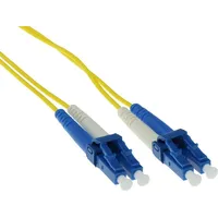 ACT 40 meter LSZH Singlemode 9/125 OS2 fiber patch cable duplex with LC connectors (40 m), 2x Gelb