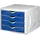 Helit Schubladenbox Chameleon 4-tlg. blau
