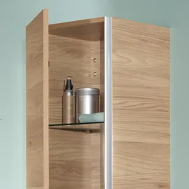 Sanipa 3way Hochschrank mit 2 Türen und 1 offenem Fach, Eiche Natural-Touch, BR11685,