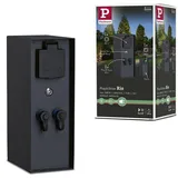 Paulmann Steckdosensäule Rio Dämmerungssensor IP44 Anthrazit