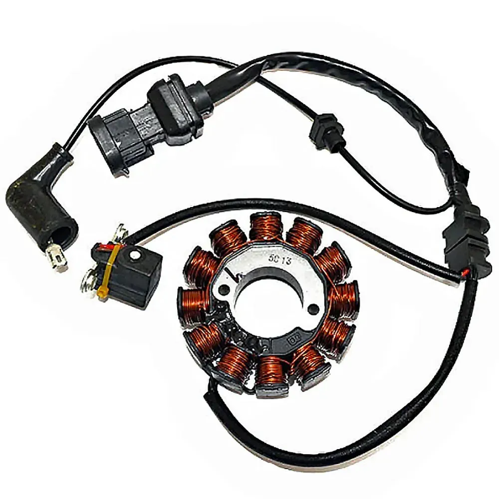 Kokusan Trifase 12 Polos Vespa Iget Stator - Silver - One Size