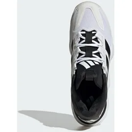 adidas Herren Handballschuhe Court Stabil, Hallenschuh - Cloud White / Core Black / Cloud White - 44 in Schwarz FTWWHT/CBLACK/FTWWHT