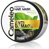 Cameleo Keratin Mask - für geschädigtes, trockenes, raues, sprödes Haar - Regenerierende Reparaturbehandlung & Pflege mit biomimetischem Keratin & Arganöl - Hitzeschutz - 200ml