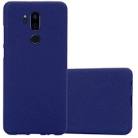 cadorabo Hülle kompatibel mit LG G7 ThinQ/FIT/ONE Schutzhülle TPU Silikon Case Frost Design Slim Kratzfest Weiche Gummi mit Rundumschutz Case Hülle für LG G7 ThinQ/FIT/ONE in Blau