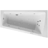Duravit Paiova 1700x1000mm eine Rückenschräge rechts, angeformte Acrylverkleidung Front, Gestell, Ab- und Überlaufgarnitur, Combi-System P 760265000CP1000