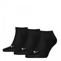 Puma Sneaker Socken Gr. 35-49 Unisex für Damen Herren Füßlinge, Farbe:200 - black, Socken & Strümpfe:35-38 - 35-38