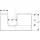 Geberit One 90x3x47cm, sand-grau/l hg, Ausschn li