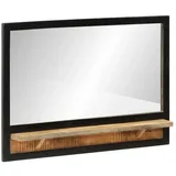 vidaXL Spiegel mit Ablage 80x8x55 cm Glas und Massivholz Mango