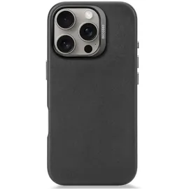 decoded iPhone 16 Pro Leder Case schwarz