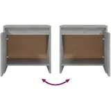 vidaXL Nachtschrank 45 x 34 x 44,5 cm Betongrau