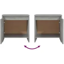 vidaXL Nachtschrank 45 x 34 x 44,5 cm Betongrau