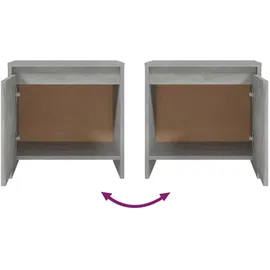 vidaXL Nachtschrank 45 x 34 x 44,5 cm Betongrau