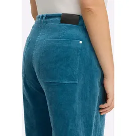 sheego Cordhose Klassisch Blau 58