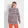 GOLDNER Luftige multicolore Strickjacke cremeweiß/pfirsich 44