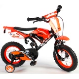 Volare Kinderfahrrad Motorrad für Jungen Fahrrad 12 Zoll Kinderrad in Orange