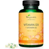 Vegavero Vitamin D3 und K2 Öl Kapseln 120 St