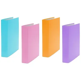 Livepac-Office Ringbuch DIN A5 40 mm Orange/Türkis/Pink/Lila 4 St.