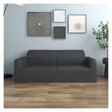 vidaXL Stretch Sofahusse 2-Sitzer Anthrazit Polyester-Jersey