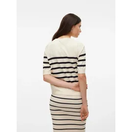 Vero Moda VMSABA PLAIN Feinstrickpullover Beige XL