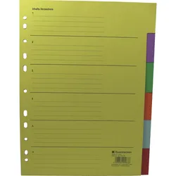 Soennecken Register 1528 blanko 22,5x29,7cm volle Höhe RC farbig
