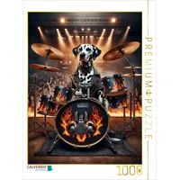 Calvendo Puzzle Dalmatiner Drummerqueen 1000 Teile Lege-Größe 64x48cm Foto-Puzzle