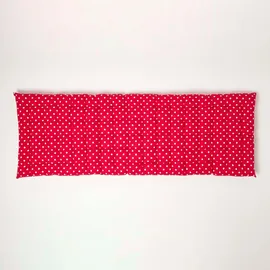 Homescapes Bankauflage 143 x 48 x 5 cm rot gepunktet 1 St.