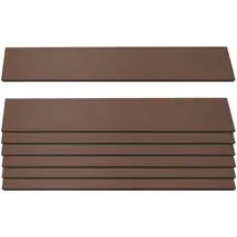 Mendler Windschutz 90 x 100 cm Braun WPC 7 St.