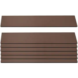 Mendler Windschutz 90 x 100 cm Braun WPC 7 St.