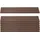 Mendler Windschutz 90 x 100 cm Braun WPC 7 St.