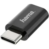 Hama USB-OTG-Adapter USB-C 2.0 [Stecker] auf USB 2.0 Micro-B [Buchse] (200310)