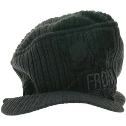From First To Last Unisex Post-Hardcore-Band Schirm-Beanie mit Band-Stickerei Strick-Mütze Fan-Beanie KC106310FTL Grau - One-Size
