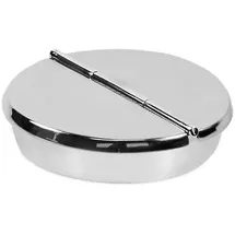 Edzard Klapp-Ascher Aschenbecher Ashburn, schwerversilbert, Durchmesser 16 cm, 5 Ablagemulden