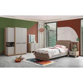 JV Möbel Kinderzimmer Set: Kinderbett, Nachttisch, Kommode, Kleiderschrank), stilvolle Möbel