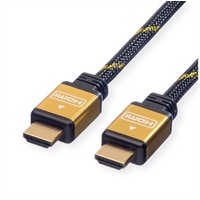 ROLINE Gold HDMI High Speed Kabel mit Ethernet, Retail Blister, 1 m