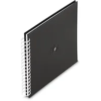 Hama Signs Spiral-Album 28x24 cm (Ringbuch Album mit 50 weiße Seiten, schwarz