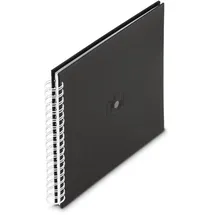 Hama Signs Spiral-Album 28x24 cm (Ringbuch Album mit 50 weiße Seiten, schwarz
