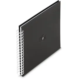 Hama Signs Spiral-Album 28x24 cm (Ringbuch Album mit 50 weiße Seiten, schwarz
