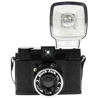 Lomography Diana F+ Kamera & Blitz Black Jack