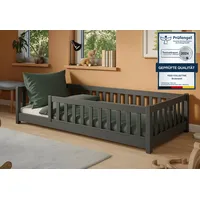 Kids Collective Kinderbett Bodenbett 80x160 cm mit Rausfallschutz &