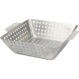 Primaster Grillkorb 26 x 22 x 7 cm Edelstahl silberfarben