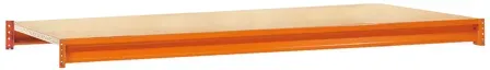 Zusatzebene mit Spanplatten, W 100, 1785 x 800 mm, orange/verzinkt, Fachlast